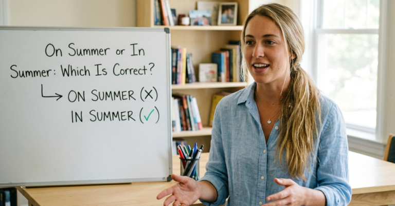 On Summer or In Summer: Which Is Correct?