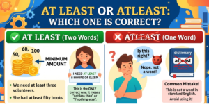 Atleast or At Least: Which One Is Correct?