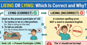 Lieing or Lying: Which Is Correct and Why