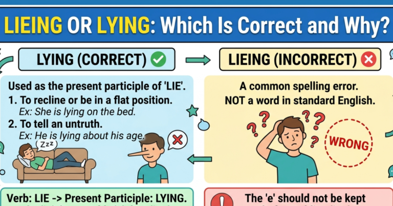 Lieing or Lying: Which Is Correct and Why