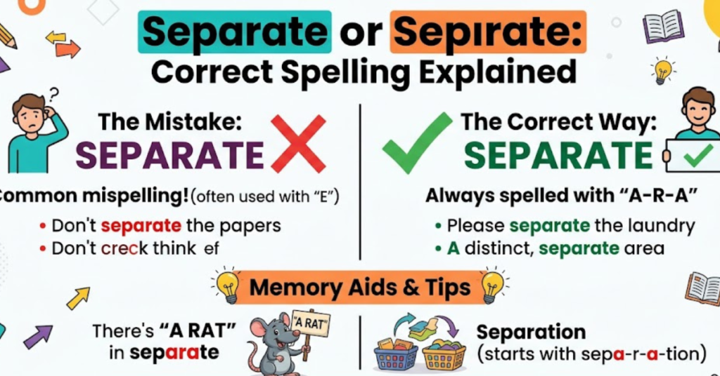Separate or Separate: Correct Spelling Explained