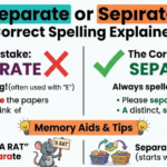 Separate or Separate: Correct Spelling Explained