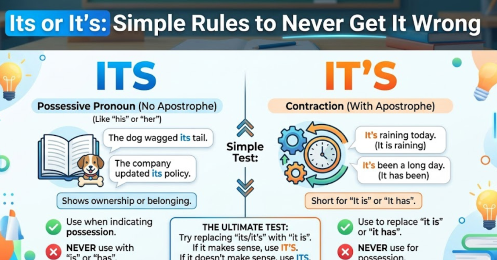Its or It’s: Simple Rules to Never Get It Wrong