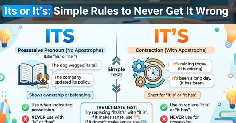 Its or It’s: Simple Rules to Never Get It Wrong