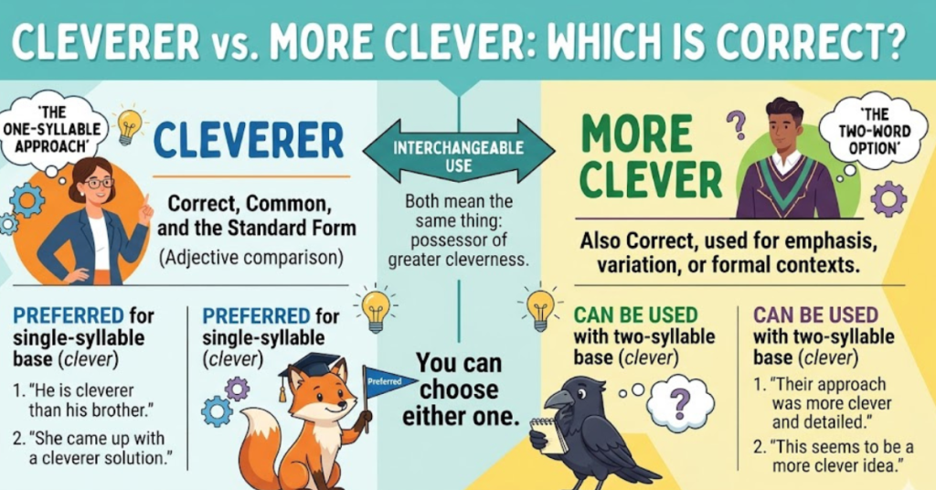 Cleverer vs More Clever: Grammar Explained Simply