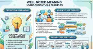 Well Noted Meaning: Usage, Synonyms & Examples