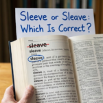 Sleave or Sleeve: Which Is Correct?