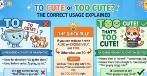 To Cute or Too Cute? The Correct Usage Explained