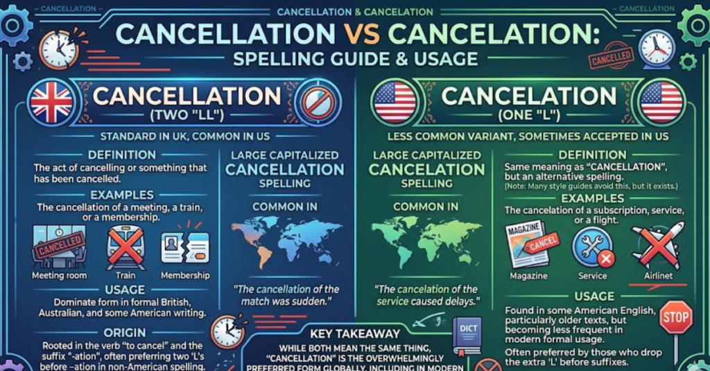 Cancellation vs Cancelation: Which Spelling Is Right?