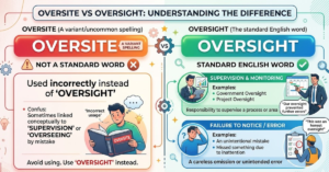 Oversite vs Oversight: Meaning, Difference & Usage