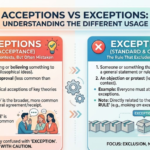 Acceptions vs Exceptions: Meaning & Correct Usage