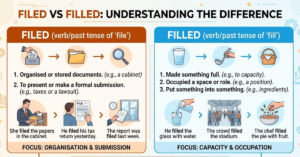 Filed vs Filled: Meaning, Difference & Usage