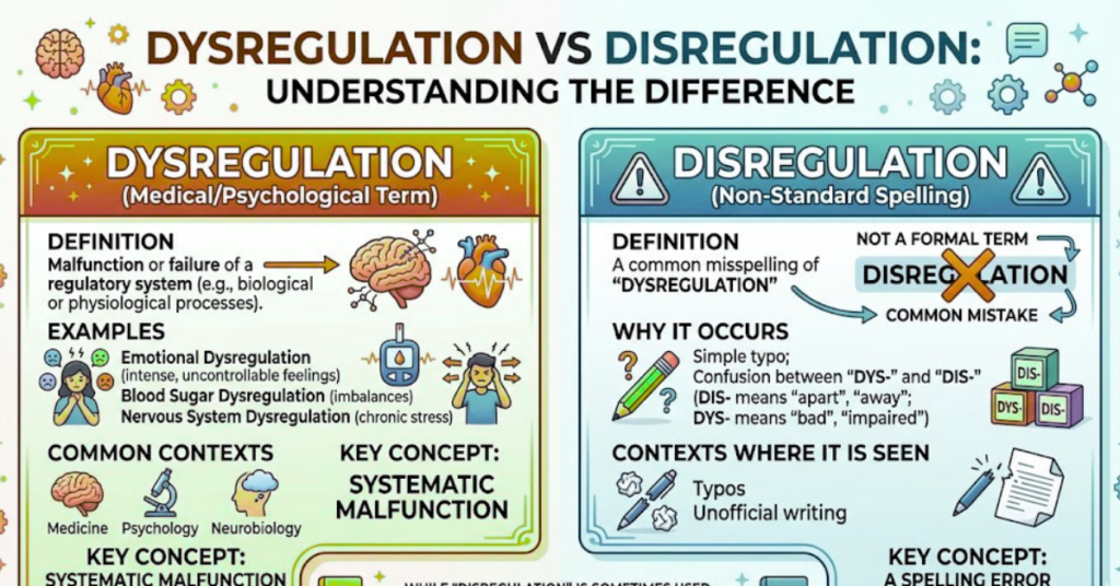 Dysregulation vs Disregulation: Correct Spelling Guide